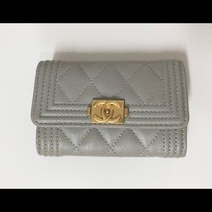 Boy Chanel Flap Card Holder